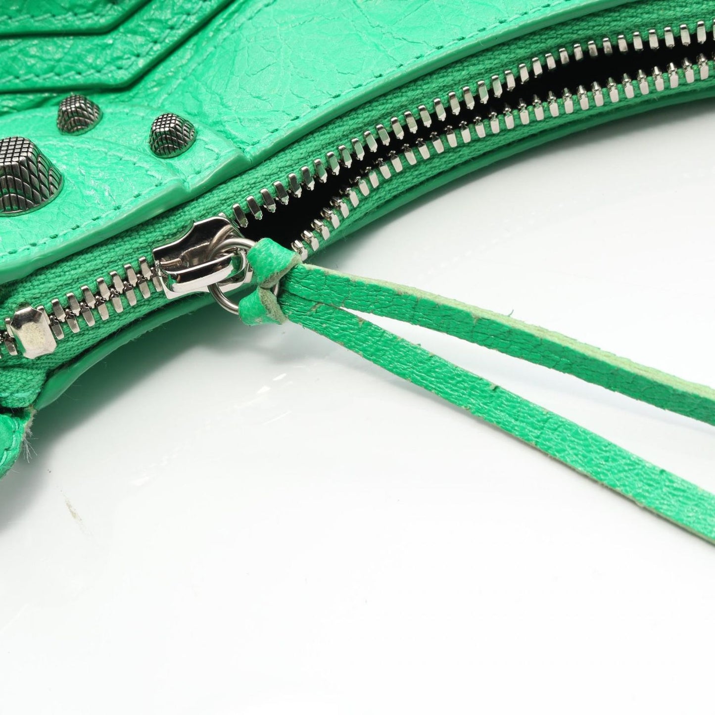 Balenciaga Shoulder Bag Cagole Green Leather XS — view 7
