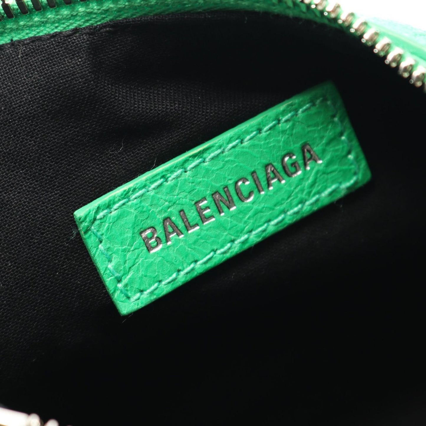 Balenciaga Shoulder Bag Cagole Green Leather XS — view 4