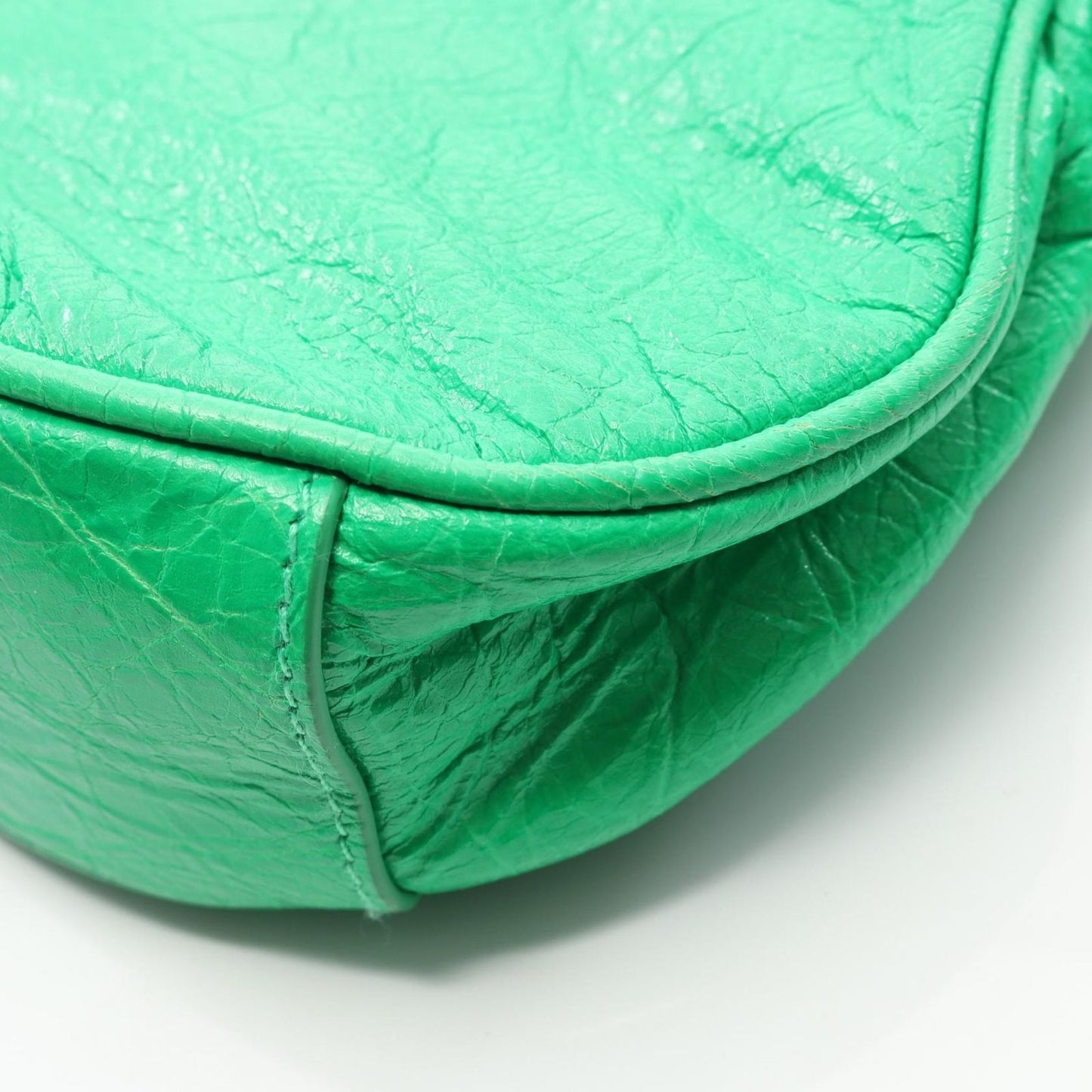 Balenciaga Shoulder Bag Cagole Green Leather XS — view 6
