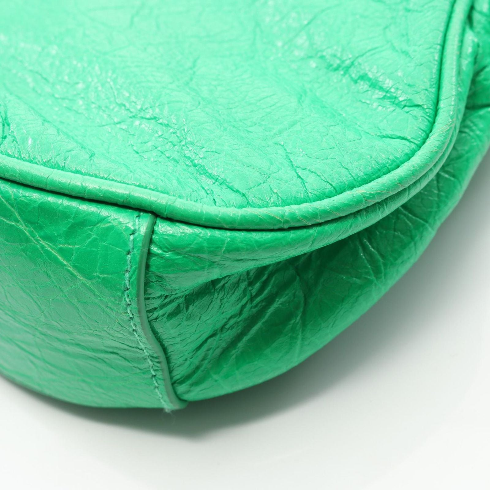 Balenciaga Shoulder Bag Cagole Green Leather XS — view 6