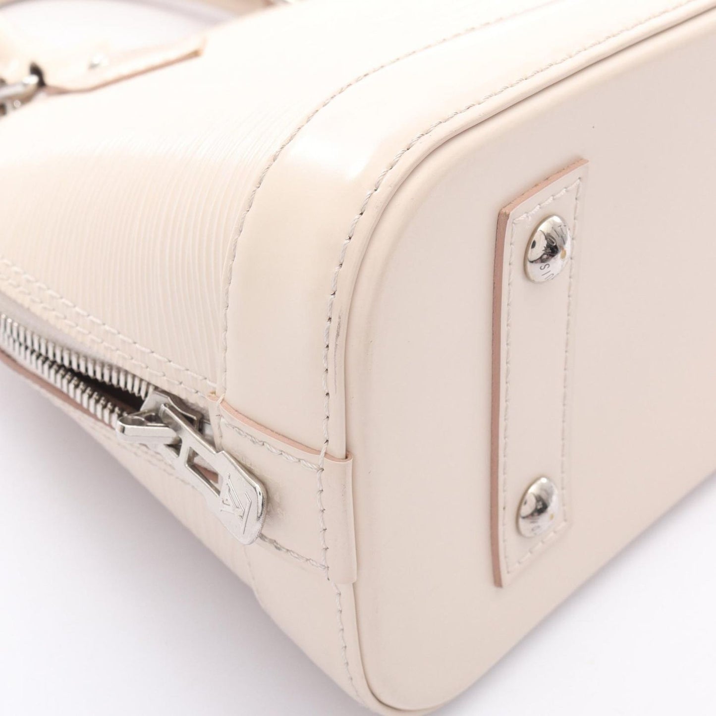 Louis Vuitton Handbag Alma BB Quartz White Leather — view 7