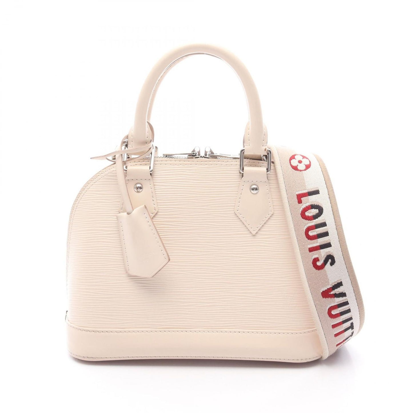 Louis Vuitton Handbag Alma BB Quartz White Leather