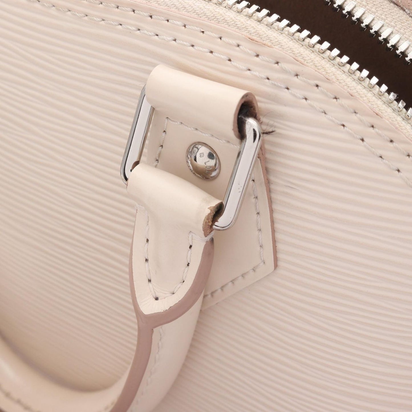 Louis Vuitton Handbag Alma BB Quartz White Leather — view 5