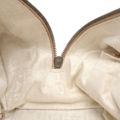 Chanel Boston Bag Choco Bar Beige Leather Calf Bar — view 6