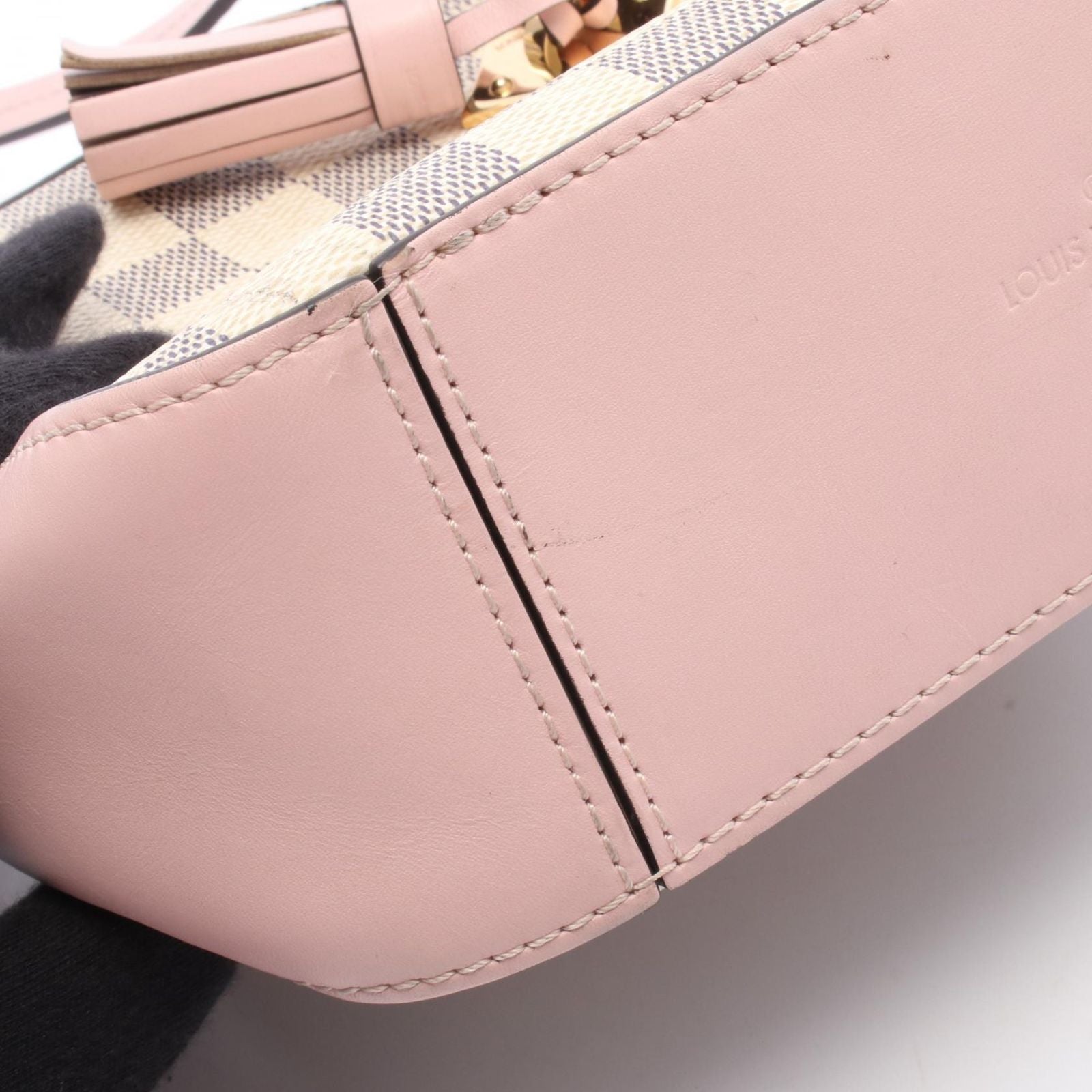 Louis Vuitton Shoulder Bag Saintonge Odros Canvas Leather — view 7