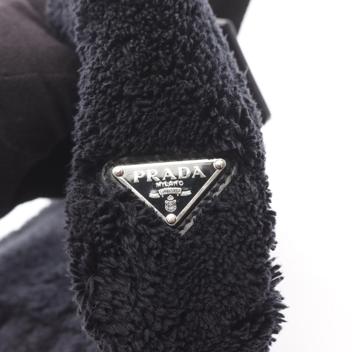 Prada Edition Spugna Mini Bag Black White Terry — view 8