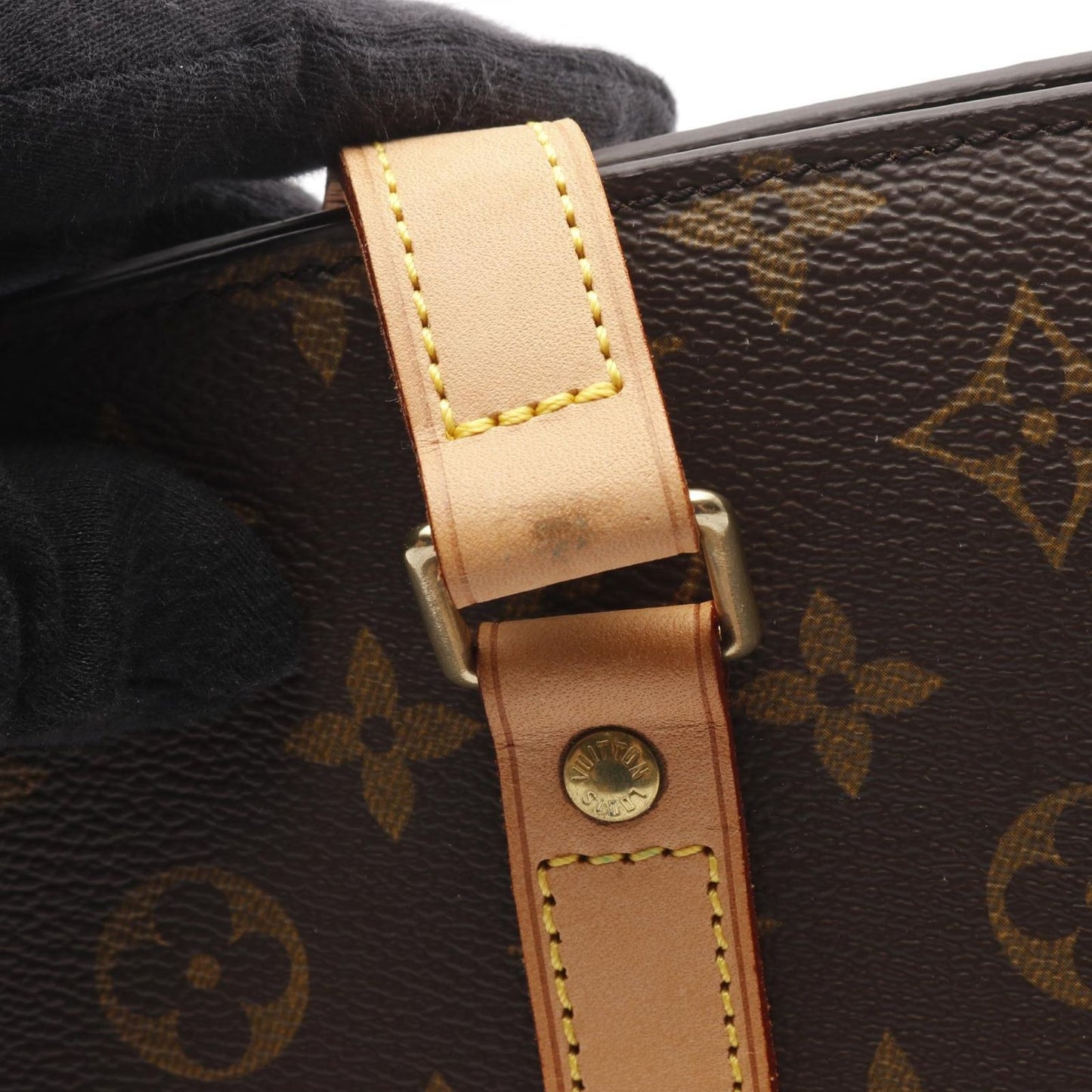 Louis Vuitton Shoulder Bag Babylon Canvas Leather — view 7