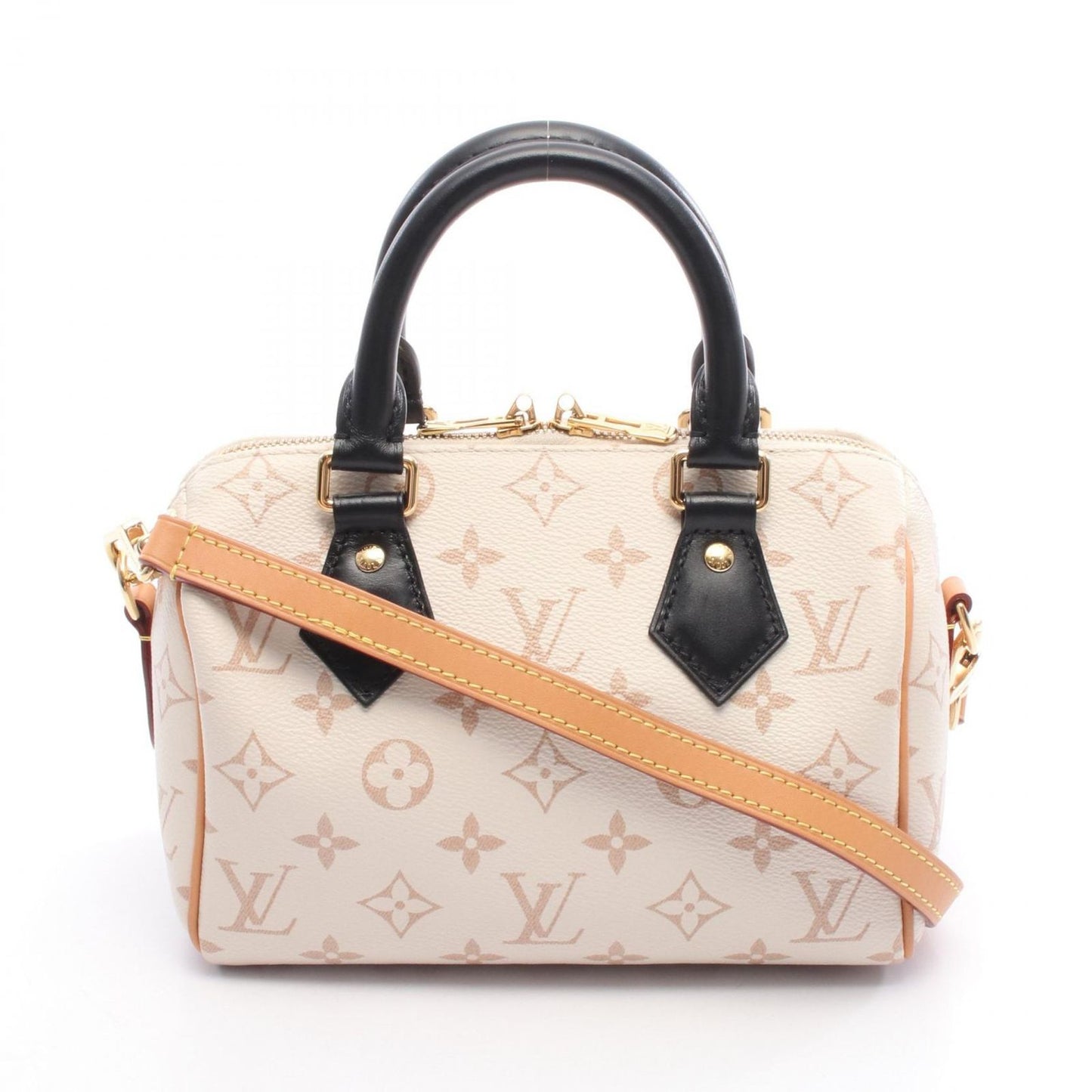 Louis Vuitton Handbag Speedy Bandouliere 20 Dune Canvas Leather
