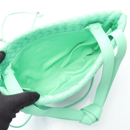 Bottega Veneta the Bulb Small Intrecciato Mint Green Leather Shoulder Bag — view 3