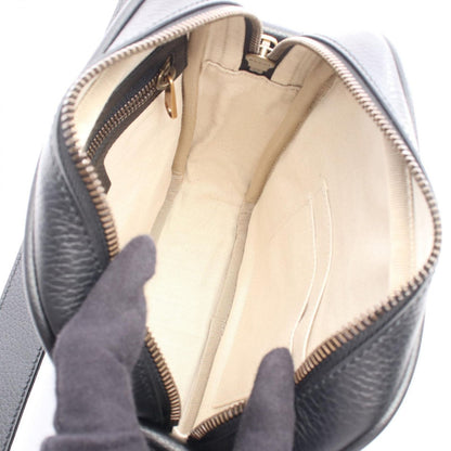 Gucci Shoulder Bag Print Black Leather — view 3