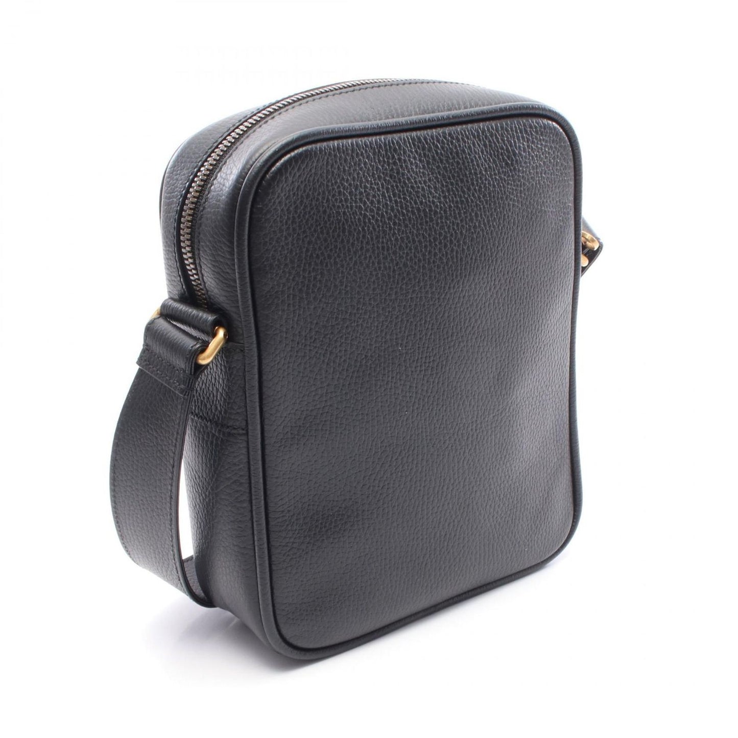 Gucci Shoulder Bag Print Black Leather — view 2