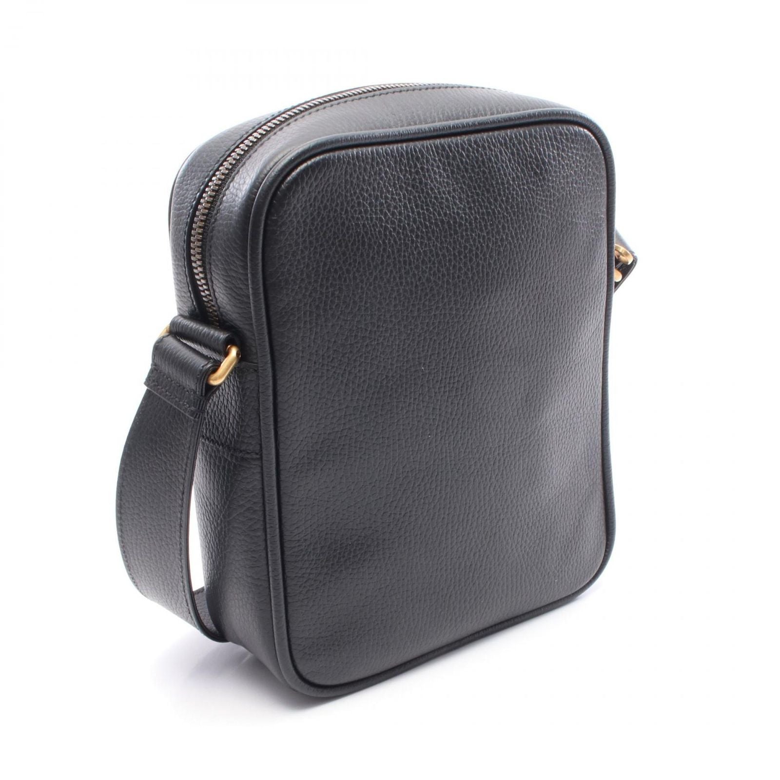 Gucci Shoulder Bag Print Black Leather — view 2