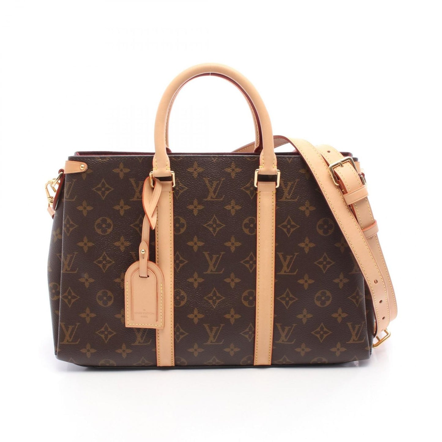 Louis Vuitton Handbag Souffle MM Canvas Leather