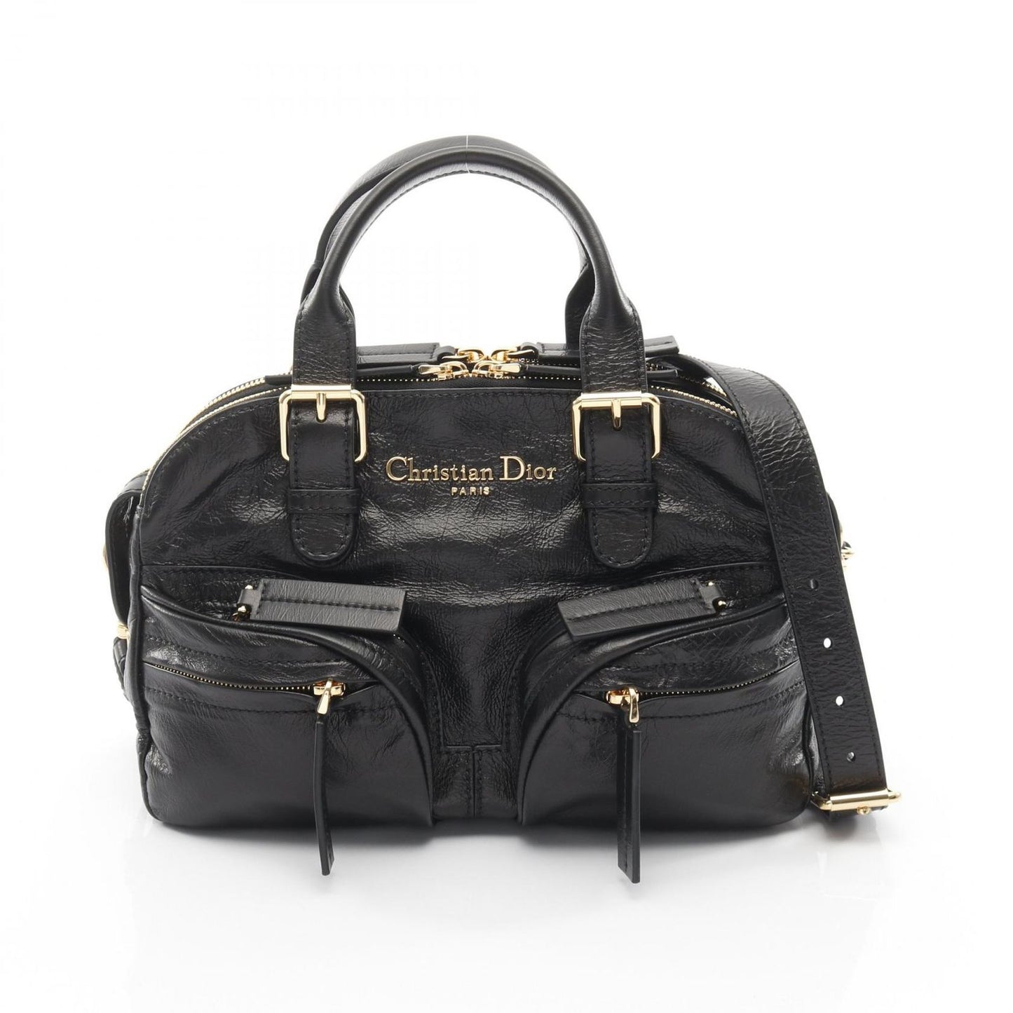 Dior Grand Tour Bow Sling Bag Black Leather Small