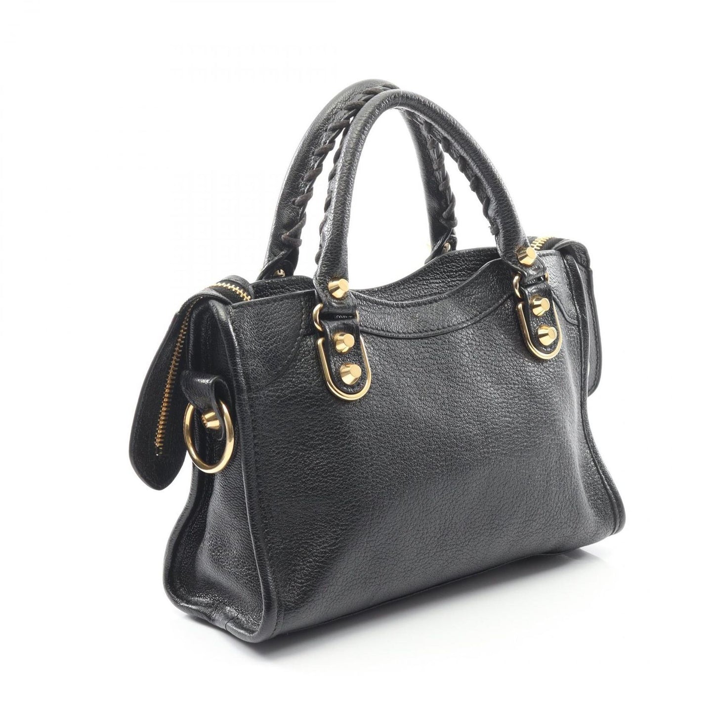 Balenciaga Handbag Classic Metallic Edge Mini City Black Leather — view 2