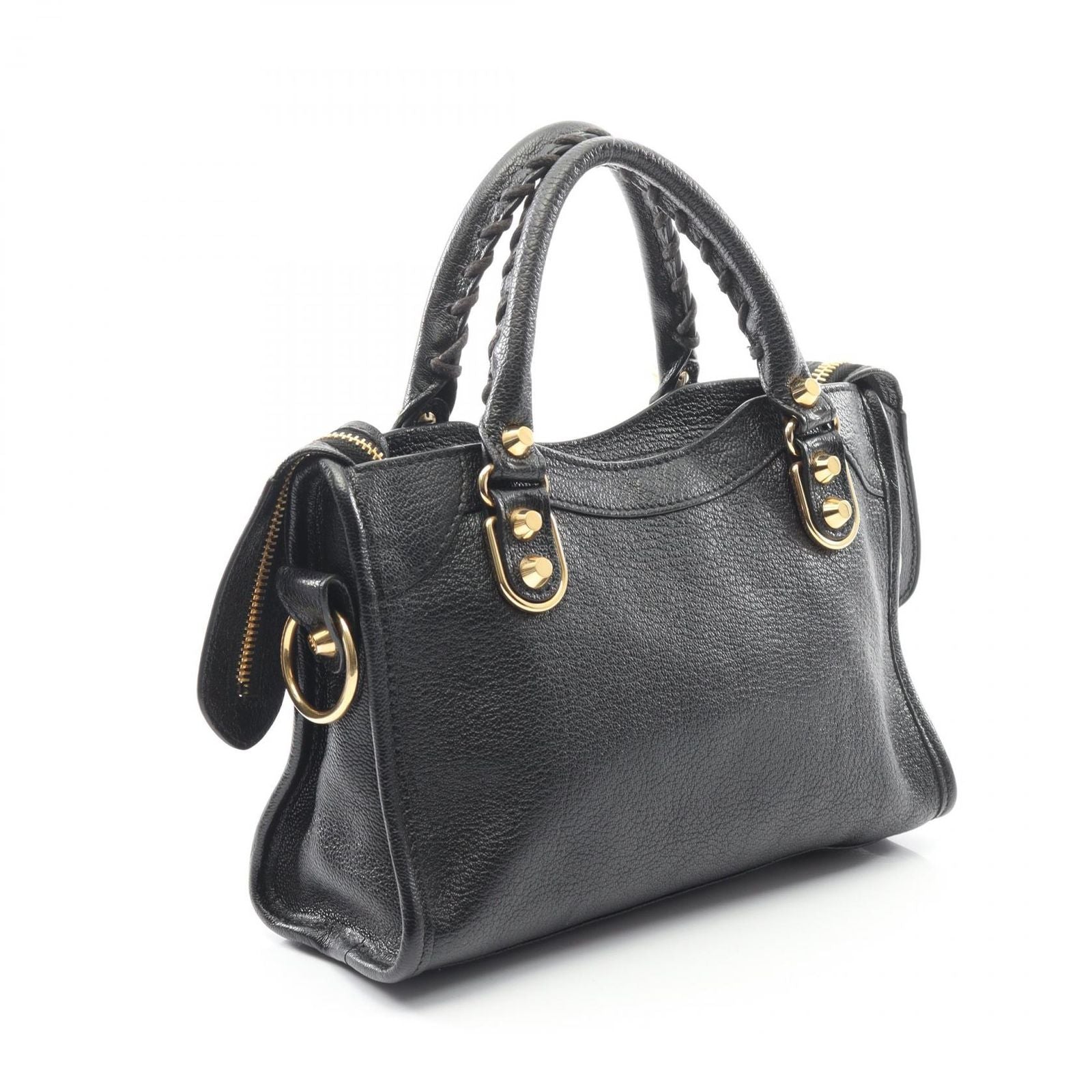 Balenciaga Handbag Classic Metallic Edge Mini City Black Leather — view 2