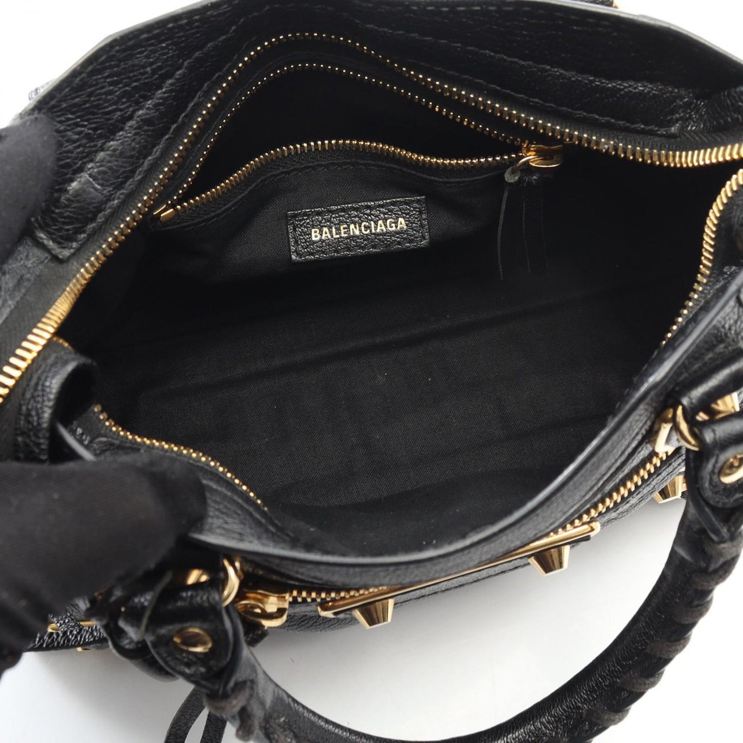 Balenciaga Handbag Classic Metallic Edge Mini City Black Leather — view 3