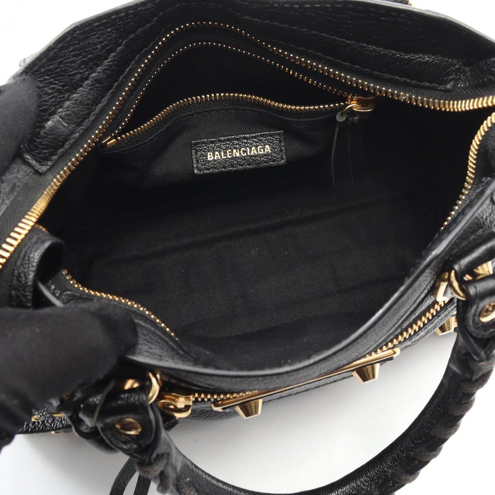 Balenciaga Handbag Classic Metallic Edge Mini City Black Leather — view 3