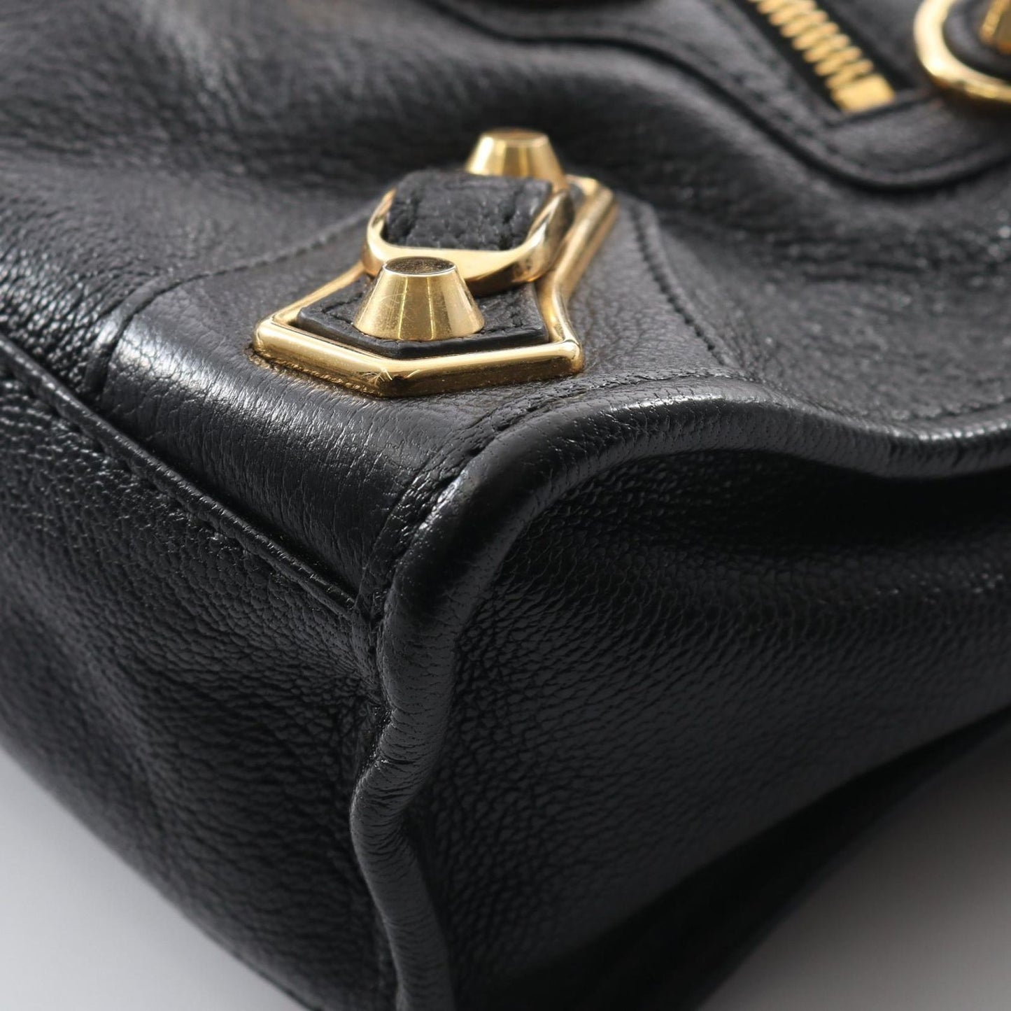 Balenciaga Handbag Classic Metallic Edge Mini City Black Leather — view 5