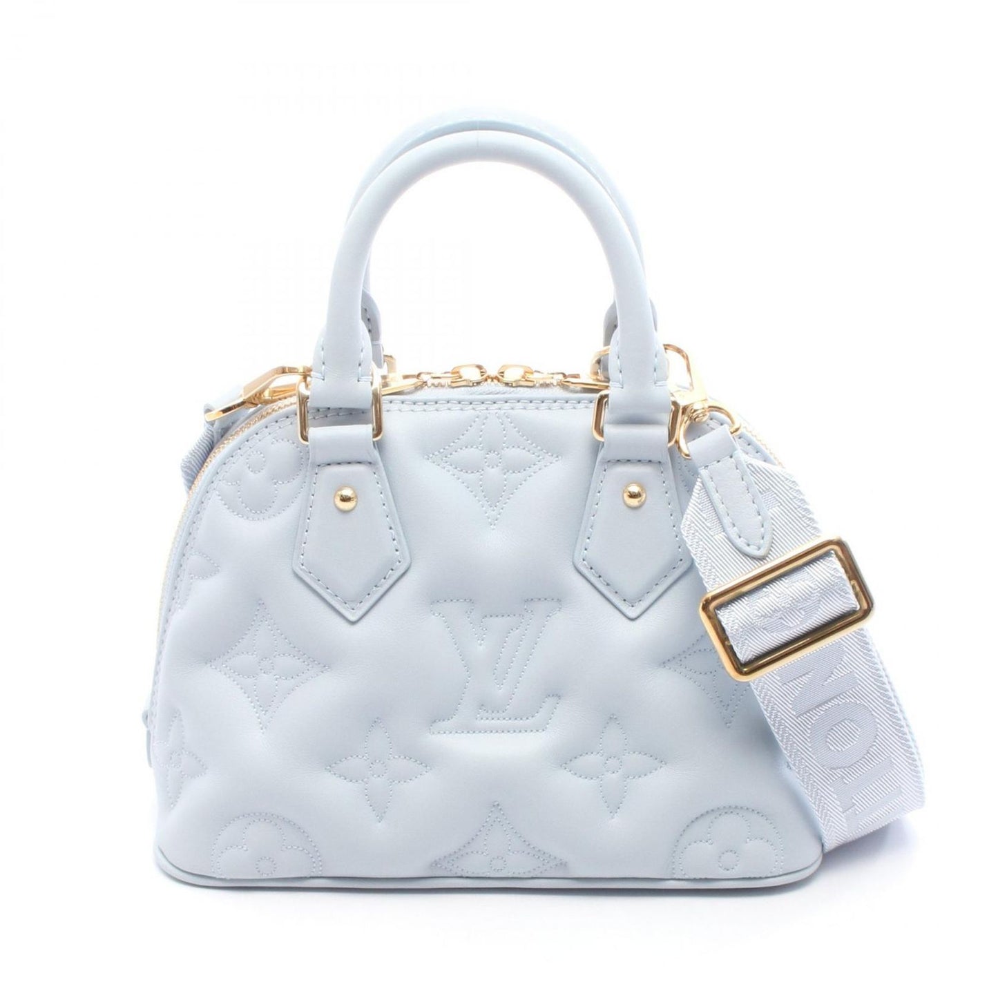 Louis Vuitton Handbag Alma Soft BB Bubble Glam Blue Glacier Leather