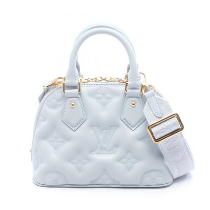 Louis Vuitton Handbag Alma Soft BB Bubble Glam Blue Glacier Leather