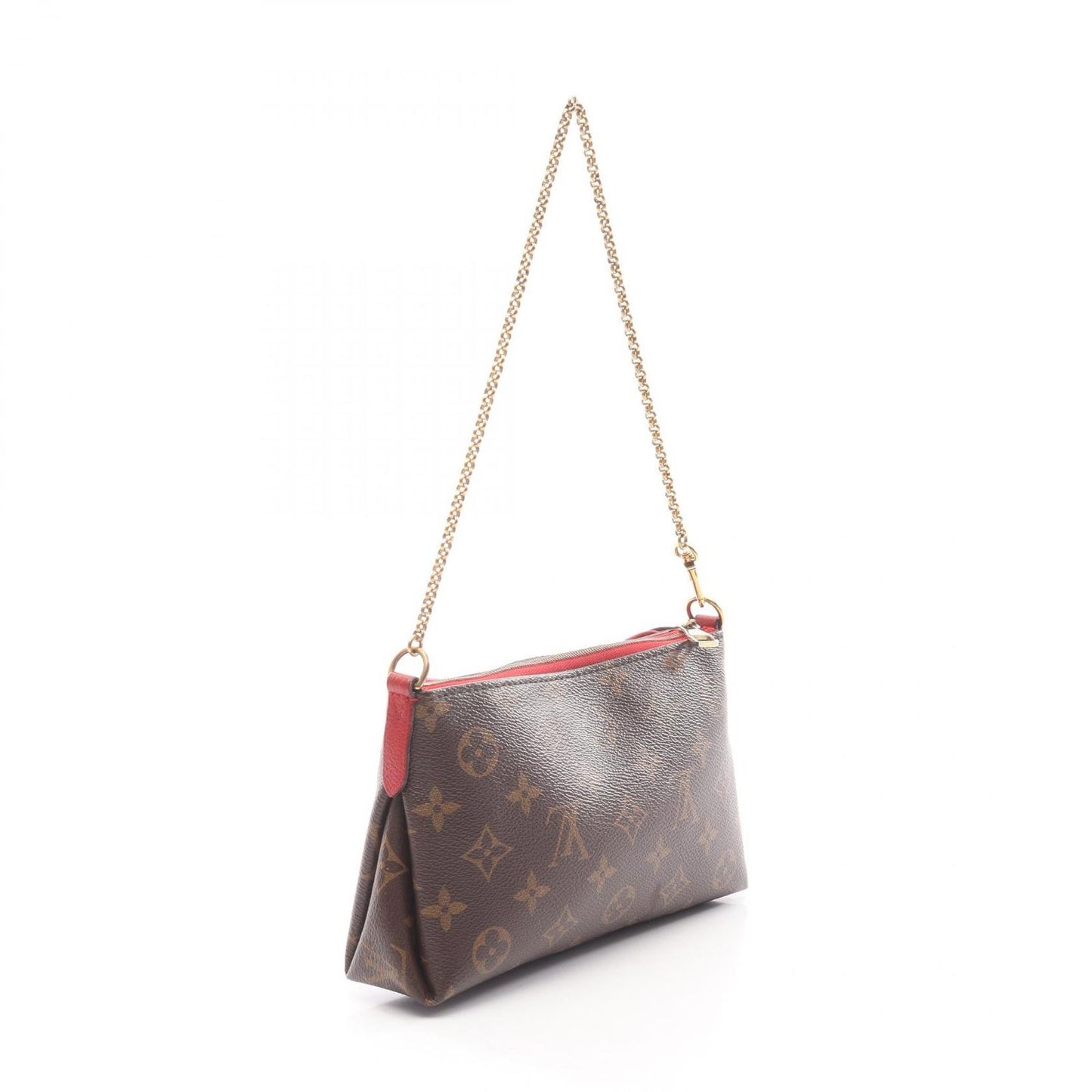 Louis Vuitton Handbag Pallas Clutch Monogram Cerise Canvas Leather — view 2