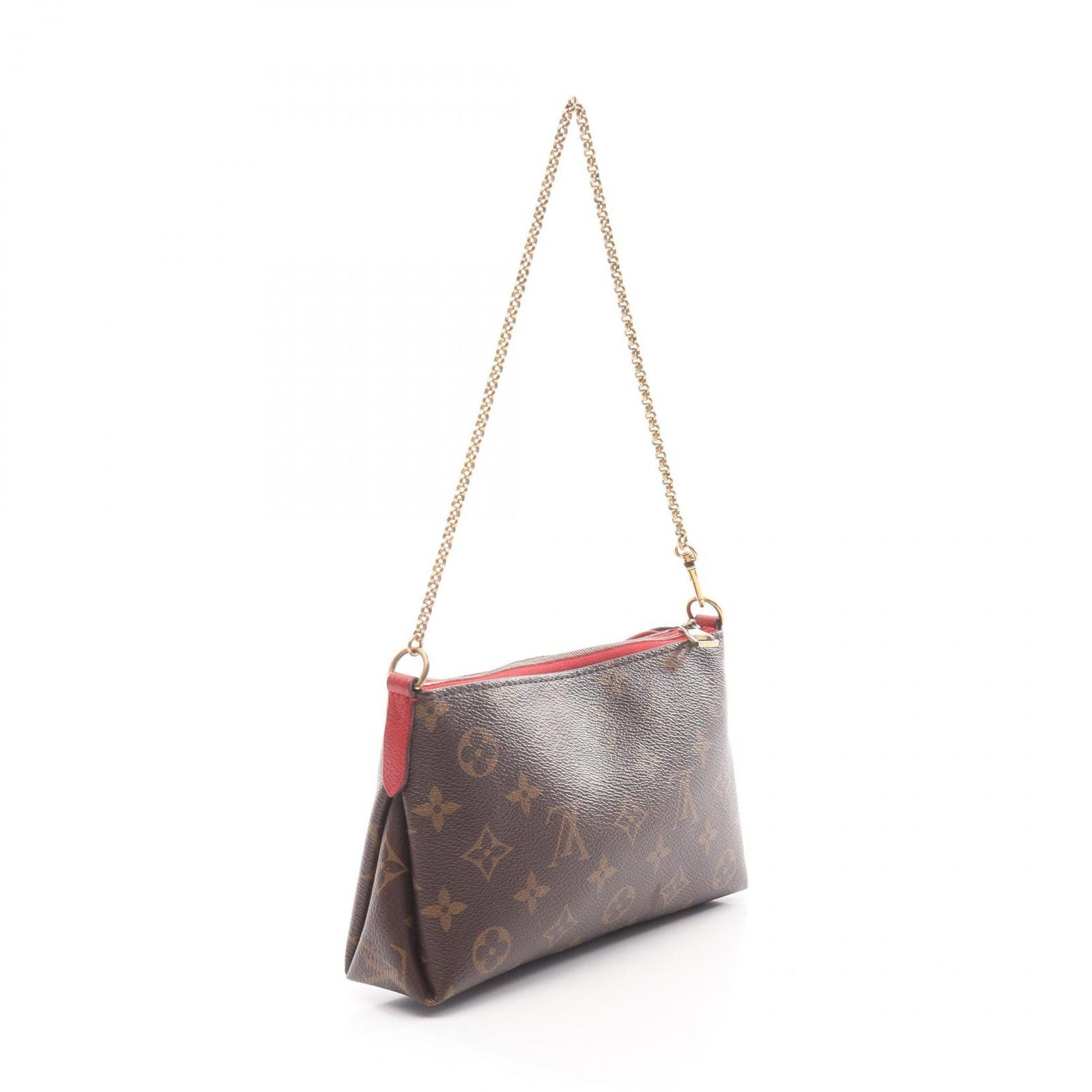 Louis Vuitton Handbag Pallas Clutch Monogram Cerise Canvas Leather — view 2