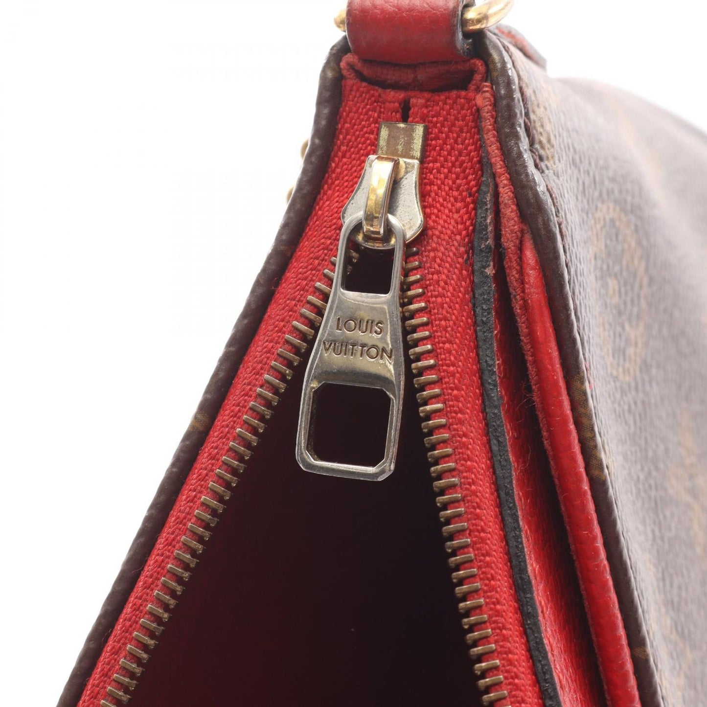 Louis Vuitton Handbag Pallas Clutch Monogram Cerise Canvas Leather — view 6