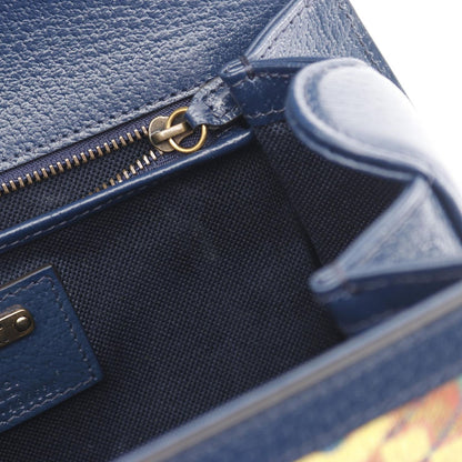 Gucci Handbag GG Logo Multi Navy Canvas Leather 2-Way — view 6