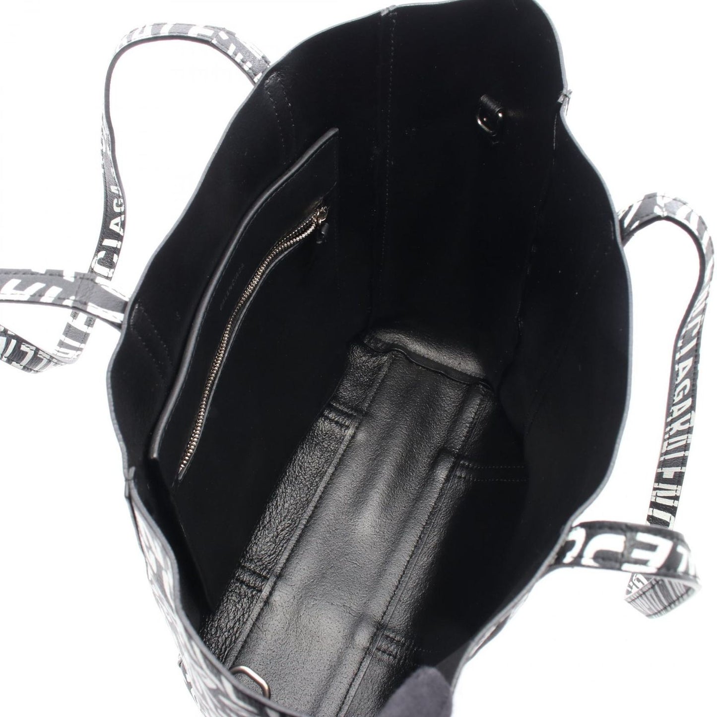 Balenciaga Tote Everyday XS Black White Leather XS — view 3