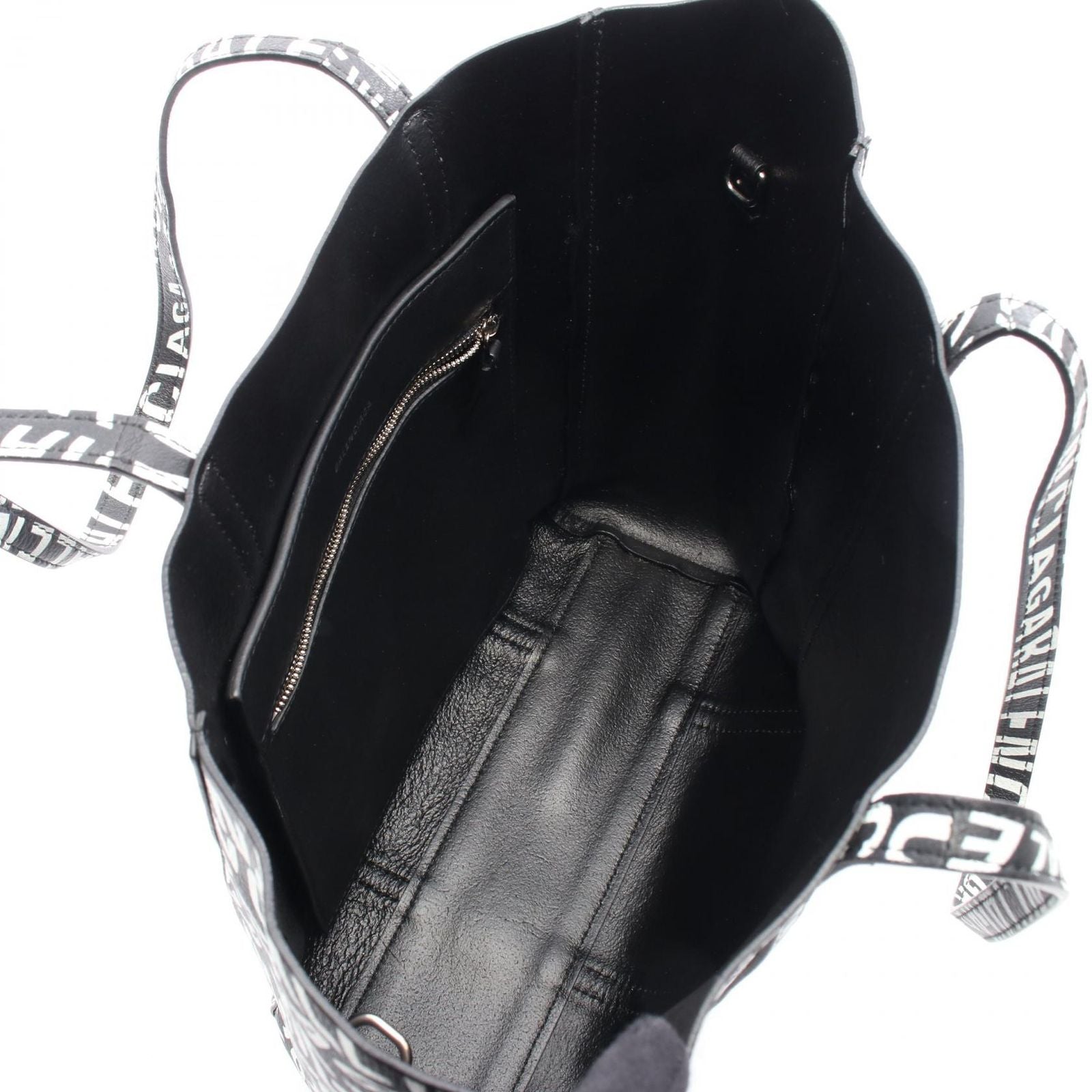Balenciaga Tote Everyday XS Black White Leather XS — view 3