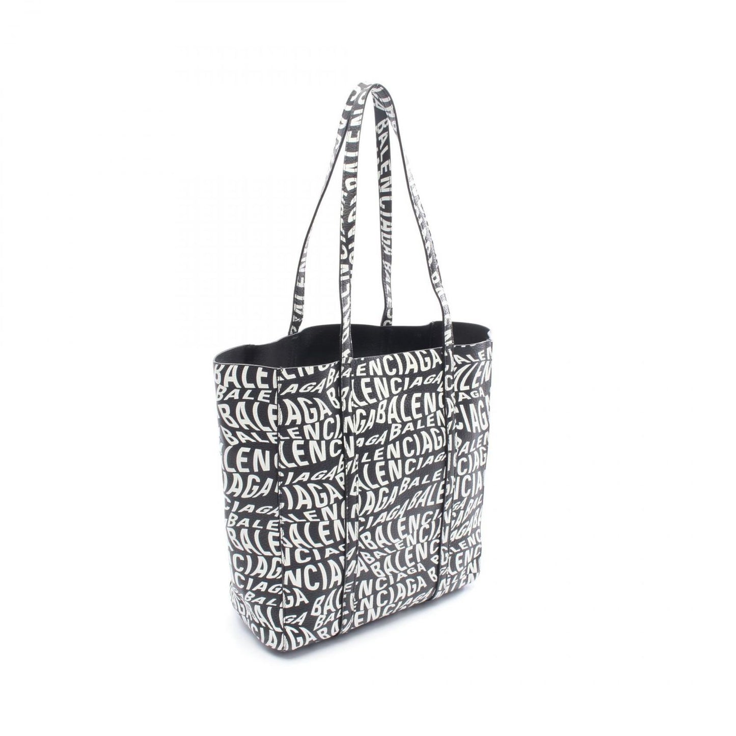 Balenciaga Tote Everyday XS Black White Leather XS — view 2