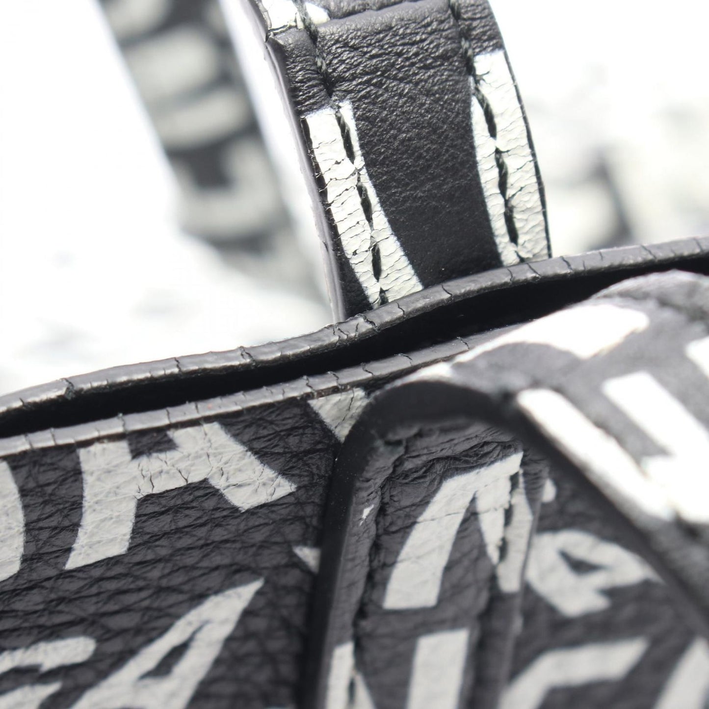 Balenciaga Tote Everyday XS Black White Leather XS — view 5