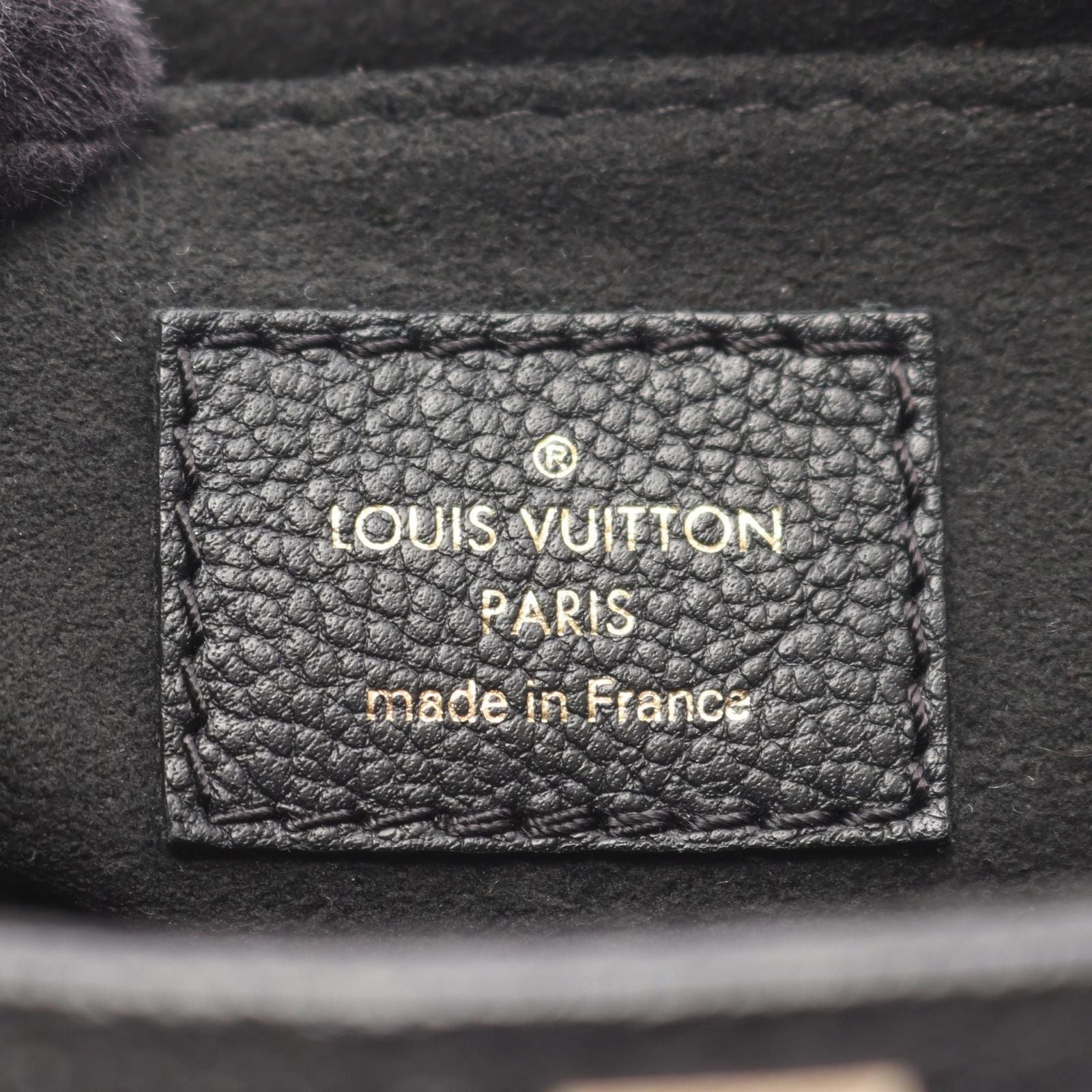 Louis Vuitton Handbag Favorite Black Beige Leather — view 4
