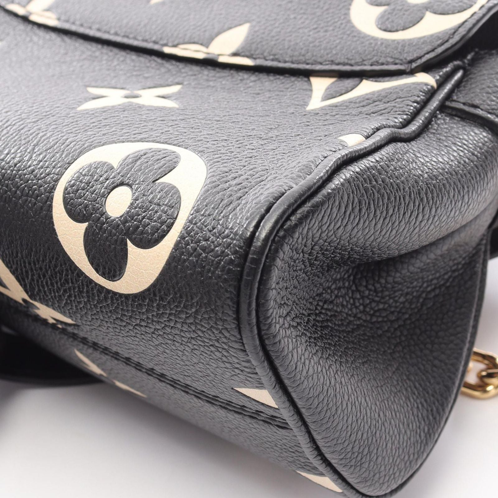 Louis Vuitton Handbag Favorite Black Beige Leather — view 5