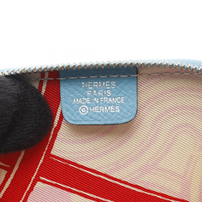 Hermes Coin Case Azap Compact Mini Silk in Blue Nord Inn — view 4