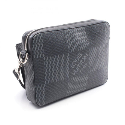 Louis Vuitton Shoulder Bag Trio Messenger Damier Graphite Canvas Leather — view 2