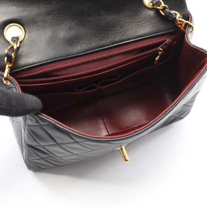 Chanel Shoulder Bag Mini Quilted 20 Black Lambskin Chain — view 3