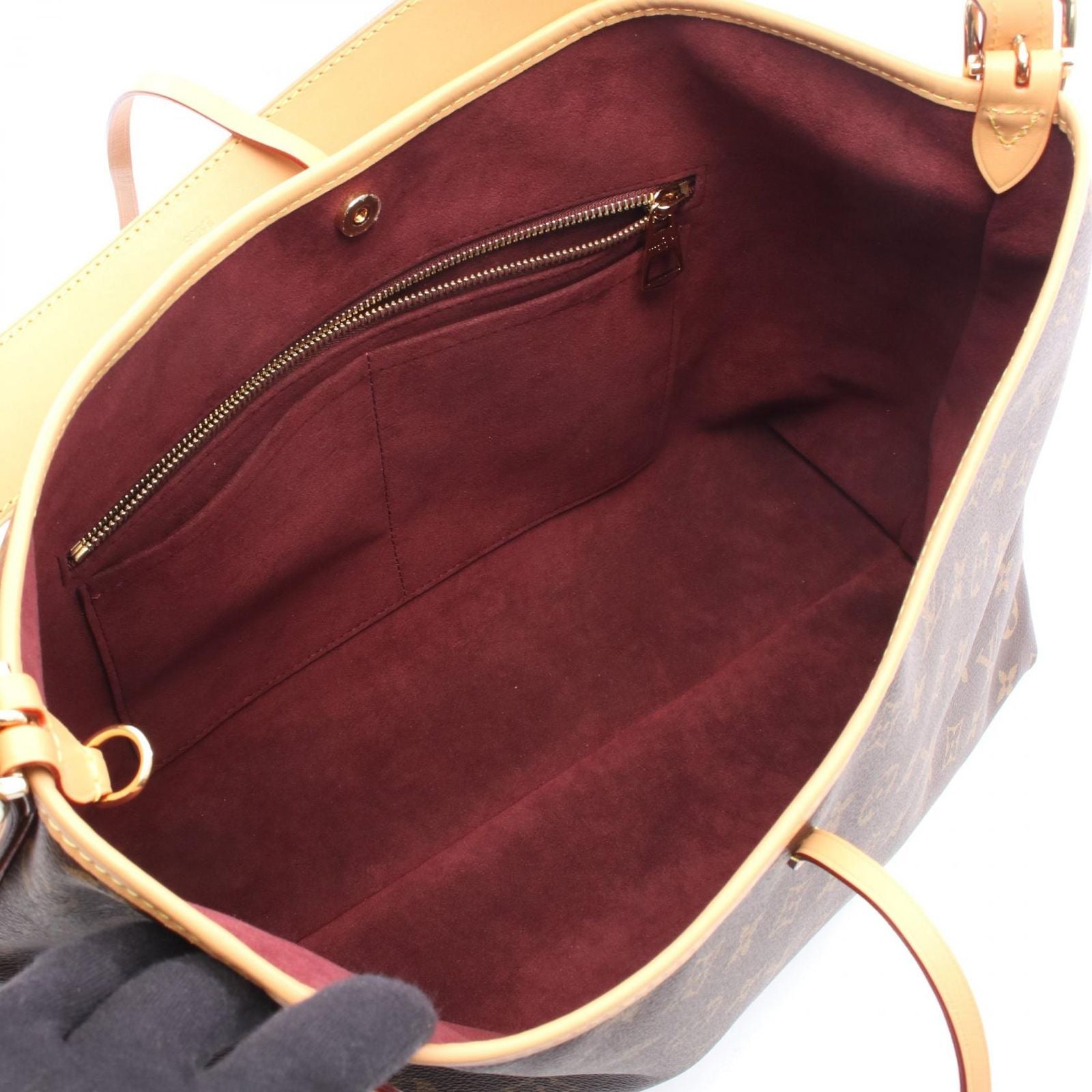 Louis Vuitton Shoulder Bag NM MM Canvas Leather Carrier — view 3