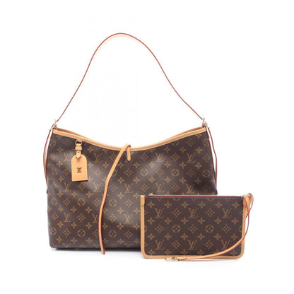 Louis Vuitton Shoulder Bag NM MM Canvas Leather Carrier