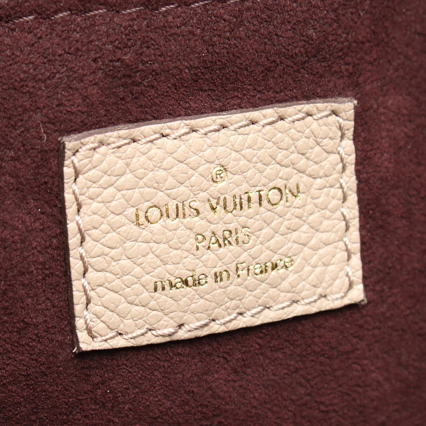Louis Vuitton Tote Neverfull MM Monogram Empreinte Tourterelle Leather — view 4