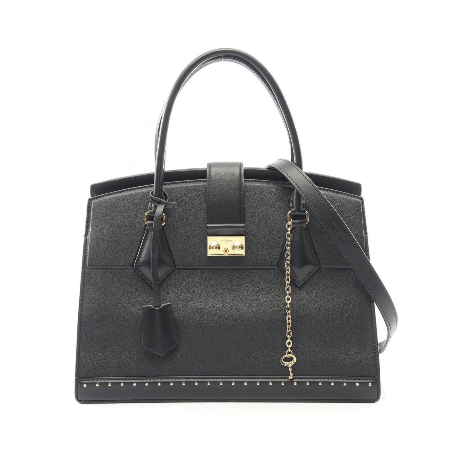 Louis Vuitton Handbag Roulis MM Noir Leather