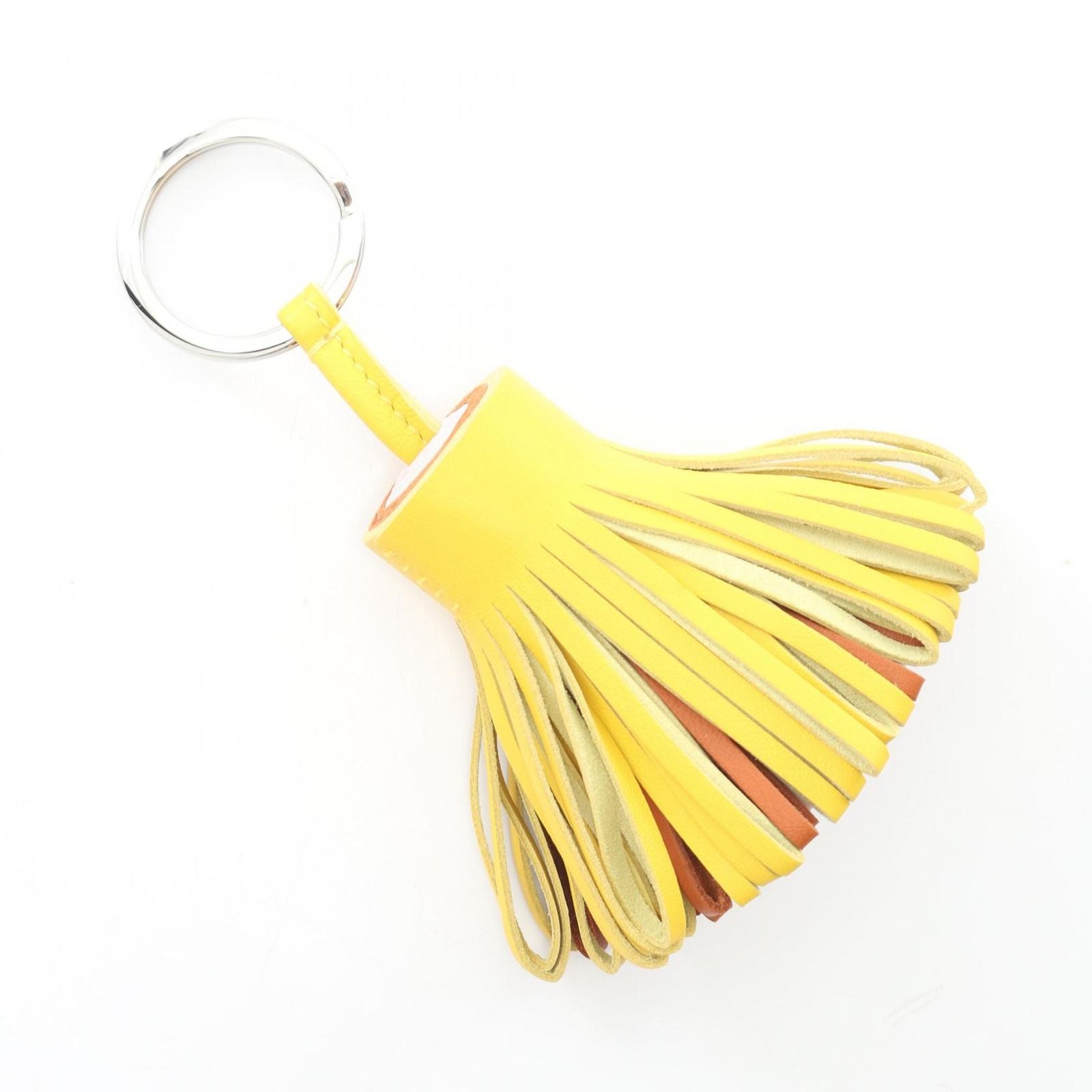 Hermes Charm Carmen Joannapur Gold Mouth Leather Mauvepel Keychain — view 2