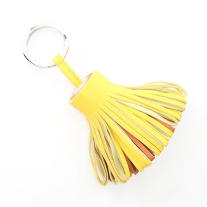 Hermes Charm Carmen Joannapur Gold Mouth Leather Mauvepel Keychain — view 2