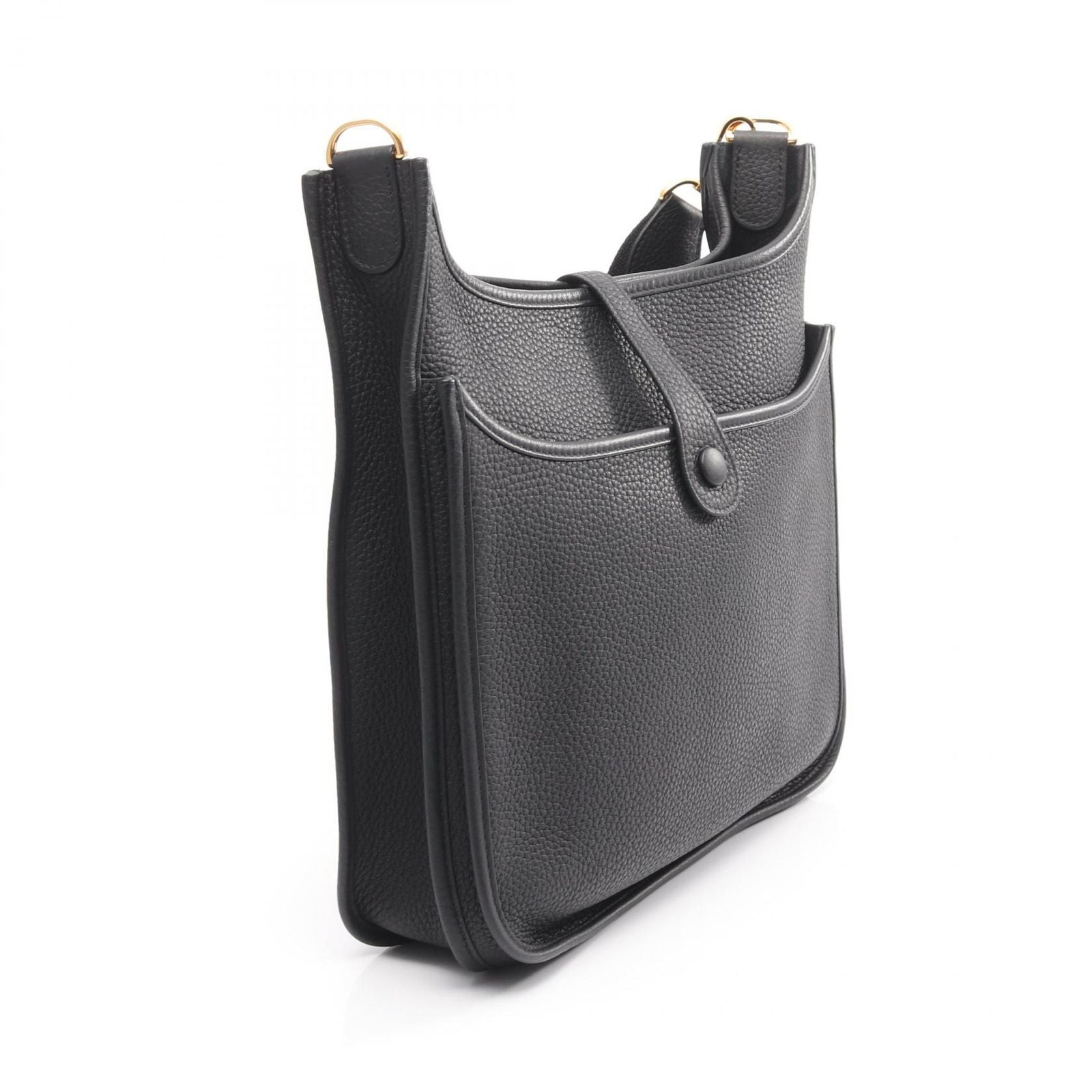 Hermes Shoulder Bag Evelyne 3 Trois PM Black Leather — view 2