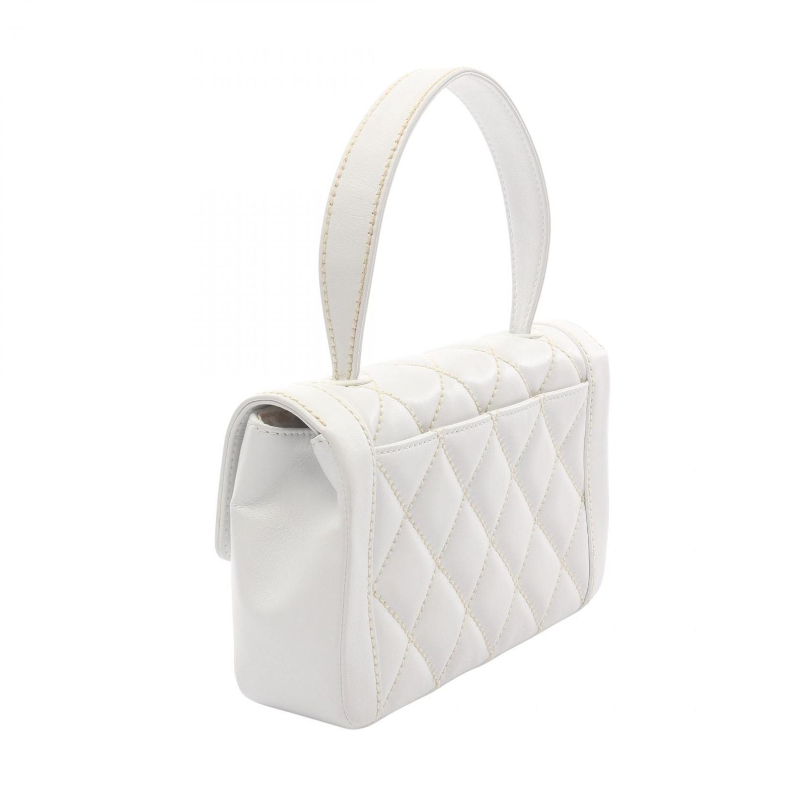 Chanel Handbag Wild Stitch White Leather — view 2