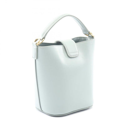 Celine Handbag Triomphe Mini Bucket Louis Blue Gray Leather — view 2
