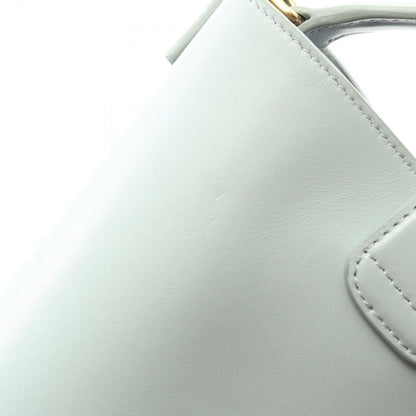 Celine Handbag Triomphe Mini Bucket Louis Blue Gray Leather — view 8