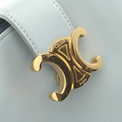 Celine Handbag Triomphe Mini Bucket Louis Blue Gray Leather — view 6