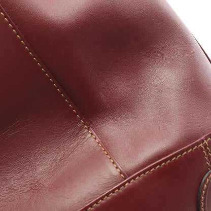 Cartier Shoulder Bag Must Line Bordeaux Leather Drawstring — view 5